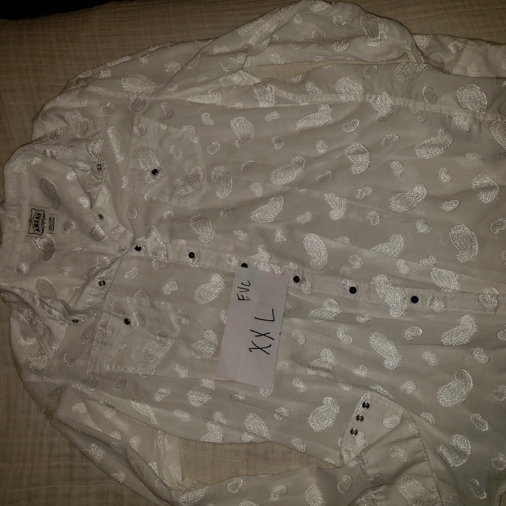 Ariat western pearl snap shirt xxl